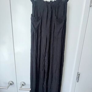 Free People Movement, Ribbed Black Stretchy Pants
